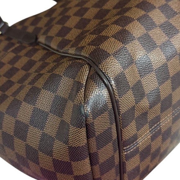 LOUIS VUITTON Brown Damier Canvas Tote Bag - Picture 9 of 16